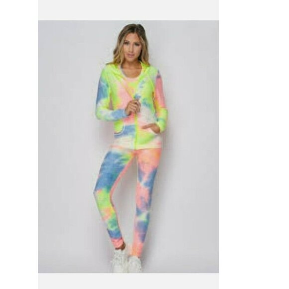 Women's Comfy 3 pc Tracksuit/Sweatsuit/Loungewear Set Size L/XL *stretchy* - Picture 6 of 8